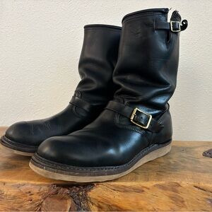 Vintage Made in USA Carolina Black Engineer Boots 11.5E